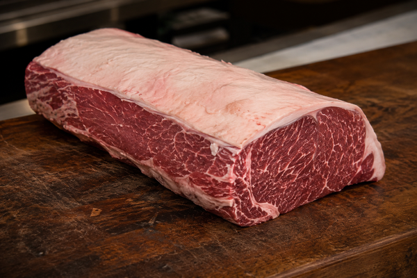 Whole Australian striploin, the cut sold as both sirloin and porterhouse