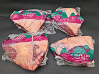 Raw grass-fed and finished Angus rump cap (picanha) from Southern Ranges with thick fat cap