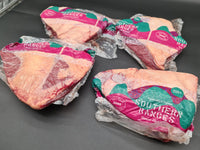Raw grass-fed and finished Angus rump cap (picanha) from Southern Ranges with thick fat cap
