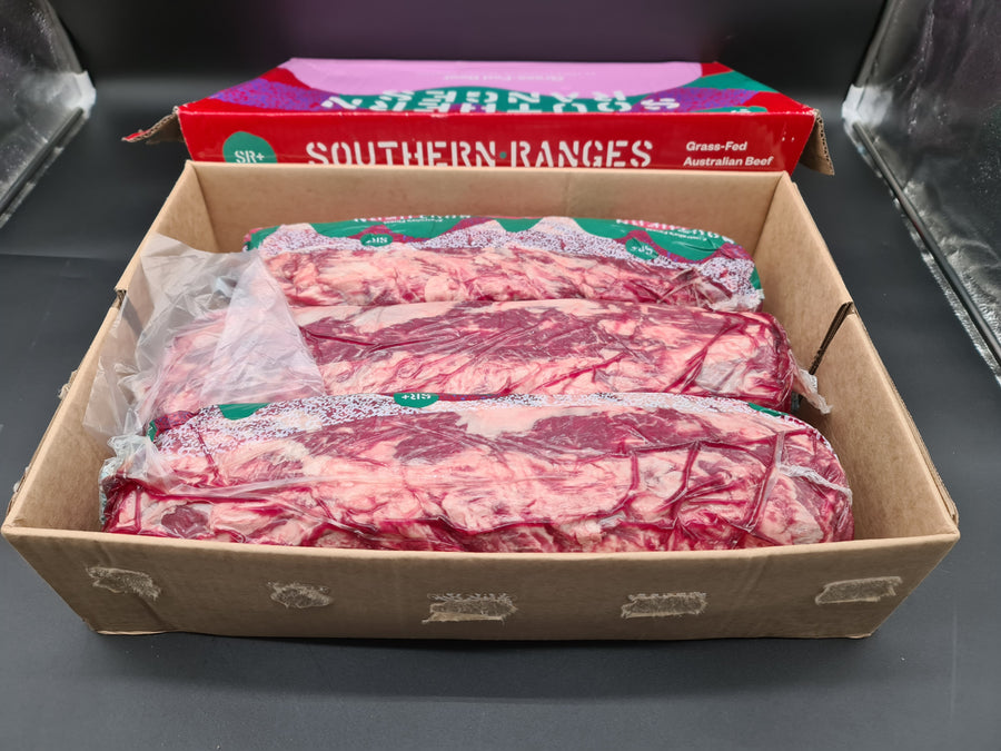 Porterhouse Striploin from $39/kg - 100% Grass-Fed and Finished Angus Beef - Southern Ranges SR+