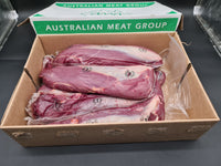 Raw grass-fed Angus beef tenderloin, whole eye fillet, AMG